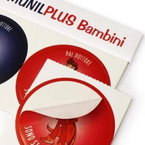 Adesivi pediatrici testatina pierre fabre biomunil dettaglio. Gadget pediatra