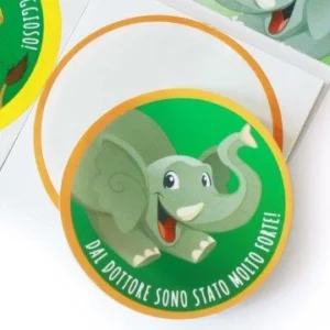 Pediatric Elephant Subject Detail Stickers Scharper Eltarirneb