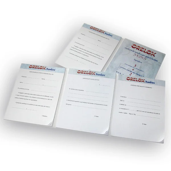 Carnet d'ordonnances médicales triple