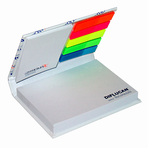 Combined hard cover post-it