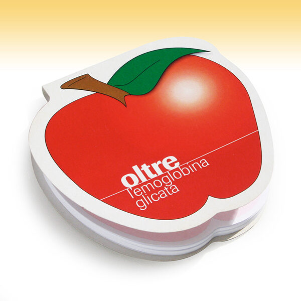 Memotack post-it en forme, post-it avec couverture de pomme en forme de pomme, gadget d'entreprise