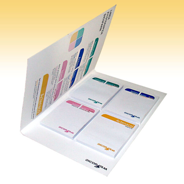 Covered with 4 sticky notepads