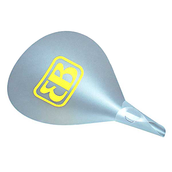 Ventaglio di plastica bianca personalizzato sku-323