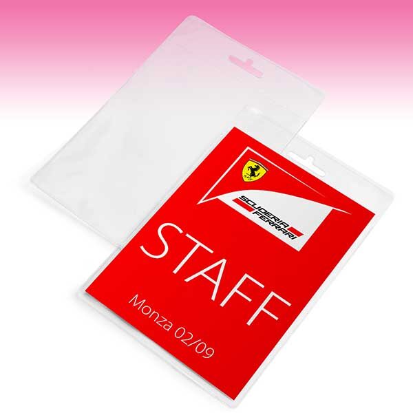 Standard rectangular pass holder