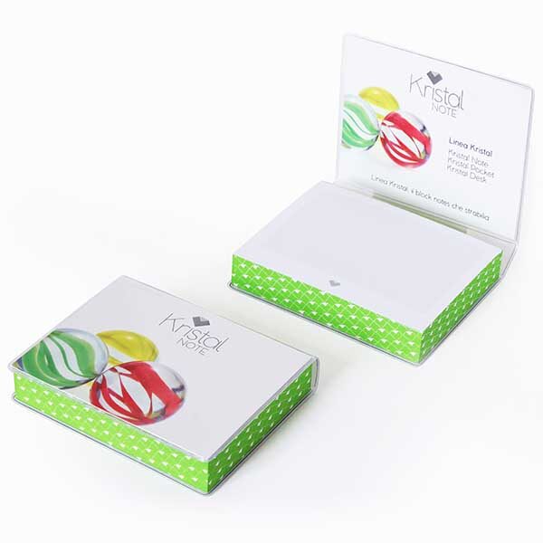 KristalNote clear tranparent cover notepad