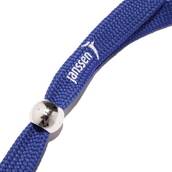 Laccetti da collo con tessuto a treccia personalizzati in serigrafia