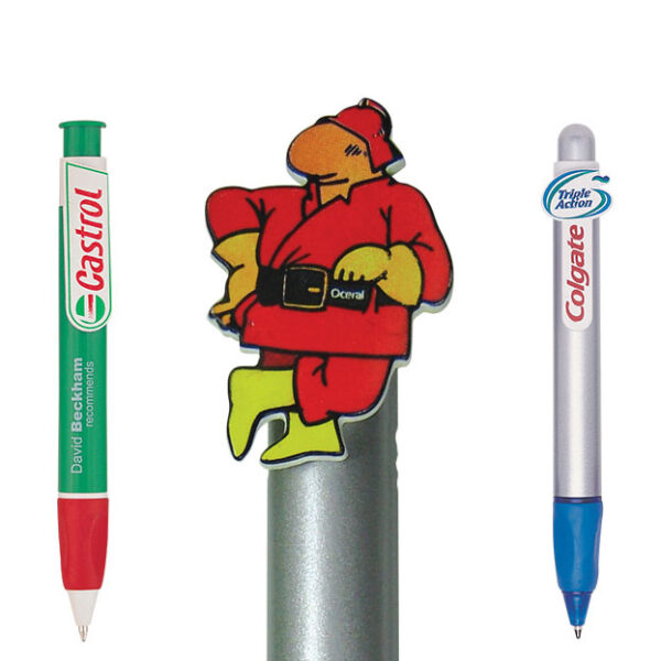 Penna in plastica biodegradabile. Clip semplice o su misura. Soggetto Trofeo-Premiere. Gadget aziendale personalizzato