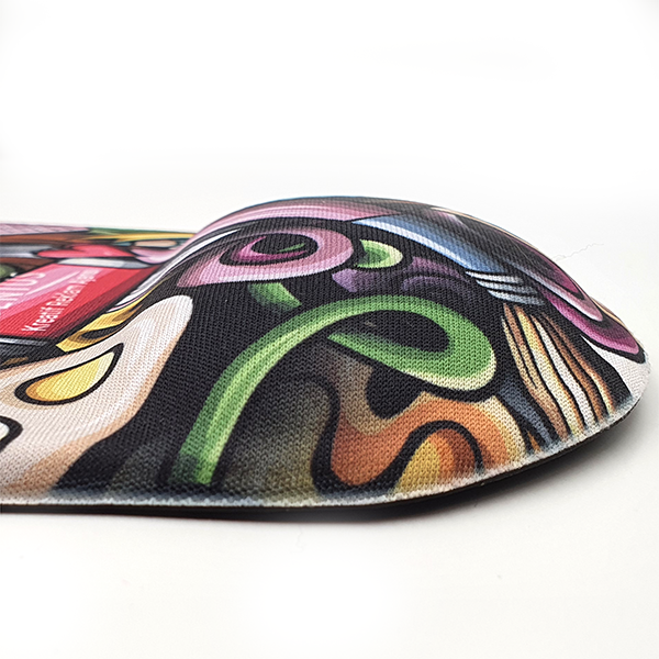 Bespoke Mouse pad with ergonomic sponge wrist rest - sublimation printing
