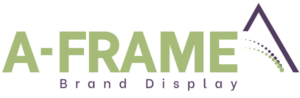 A-Frame-Brand-Display-post-it-e-2-fori-portapenne A Frame Brand Display logo