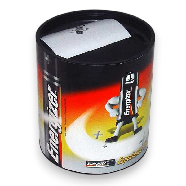 Cilindro block notes zig zag personalizzato a colori sogg energizer