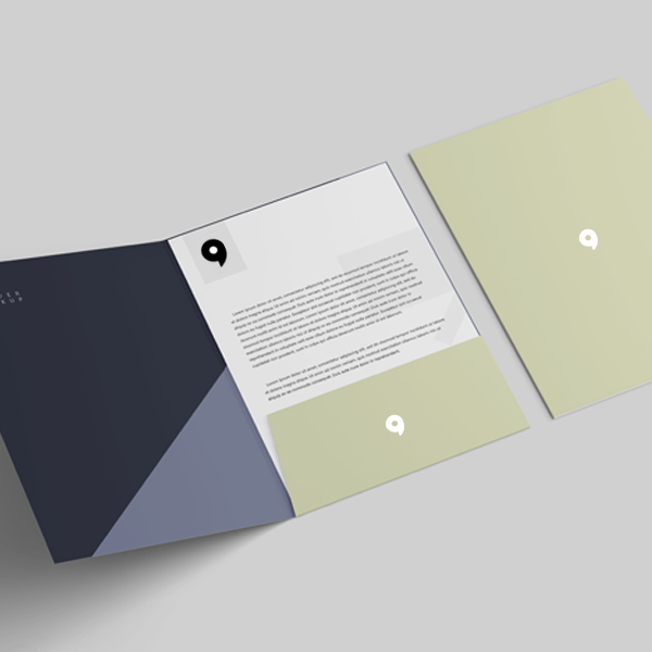 Dossiers de documents en carton