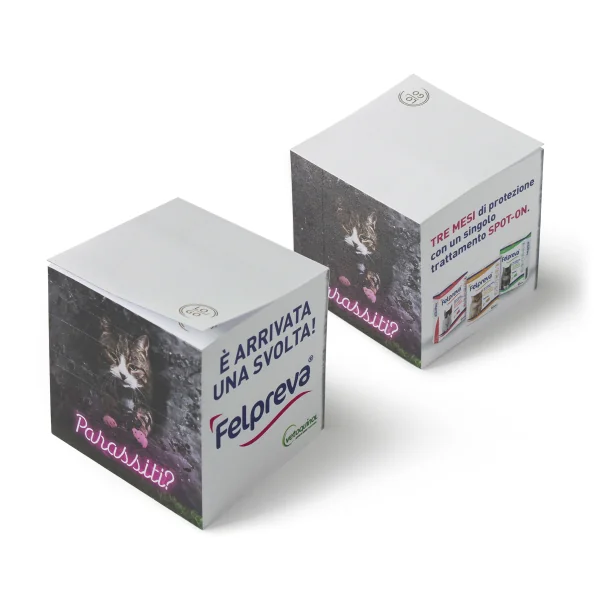 Custom cube sticky notes cube. Subject Vetoquinol. By proramillenote