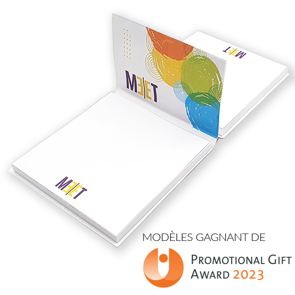 Meet 2 post-it avec couverture pop-up