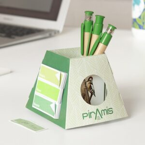 Piramis Portapenne cartoncino bandierine segnapagina block notes