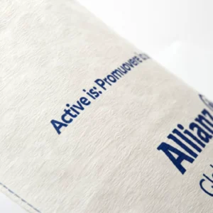 Tote bag shopper ecologica con soffietto logo allianz - materiale