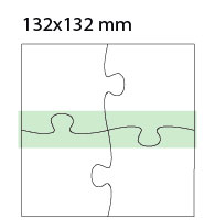 post-it sagomato puzzle quadrato 132x132 mm