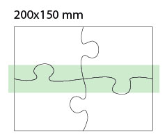 post-it sagomato puzzle rettangolare