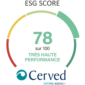ESG CERVED 2025 78/100 transparent fr