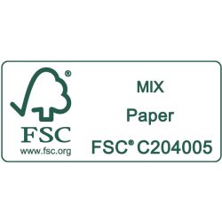 FSC C204005 MIX Paper orizzaltezza min 6mm square green