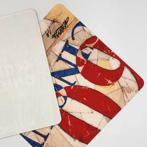 Mousepad ecologico retro bianco