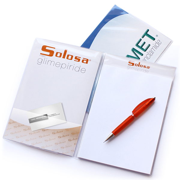 Porta ricettario A5 PVC, Porta blocco personalizzato Solosa
