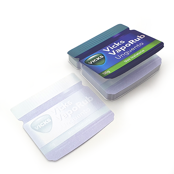 post-it a forma di barattolo SH 007 80x80mm con copertina VICKS