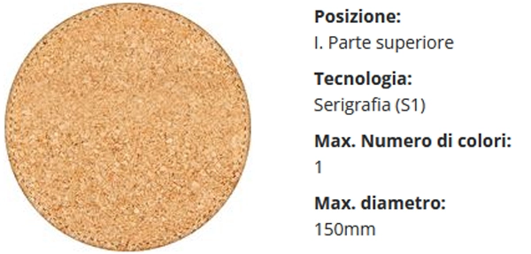 Mousepad sughero personalizzato in serigrafia